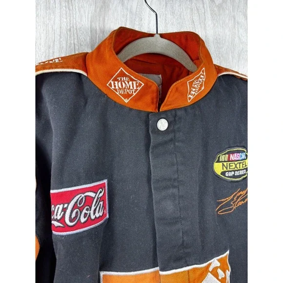 Tony Stewart Jacket Mens 2XL Orange NASCAR Racing Chase Authentics Home Depot